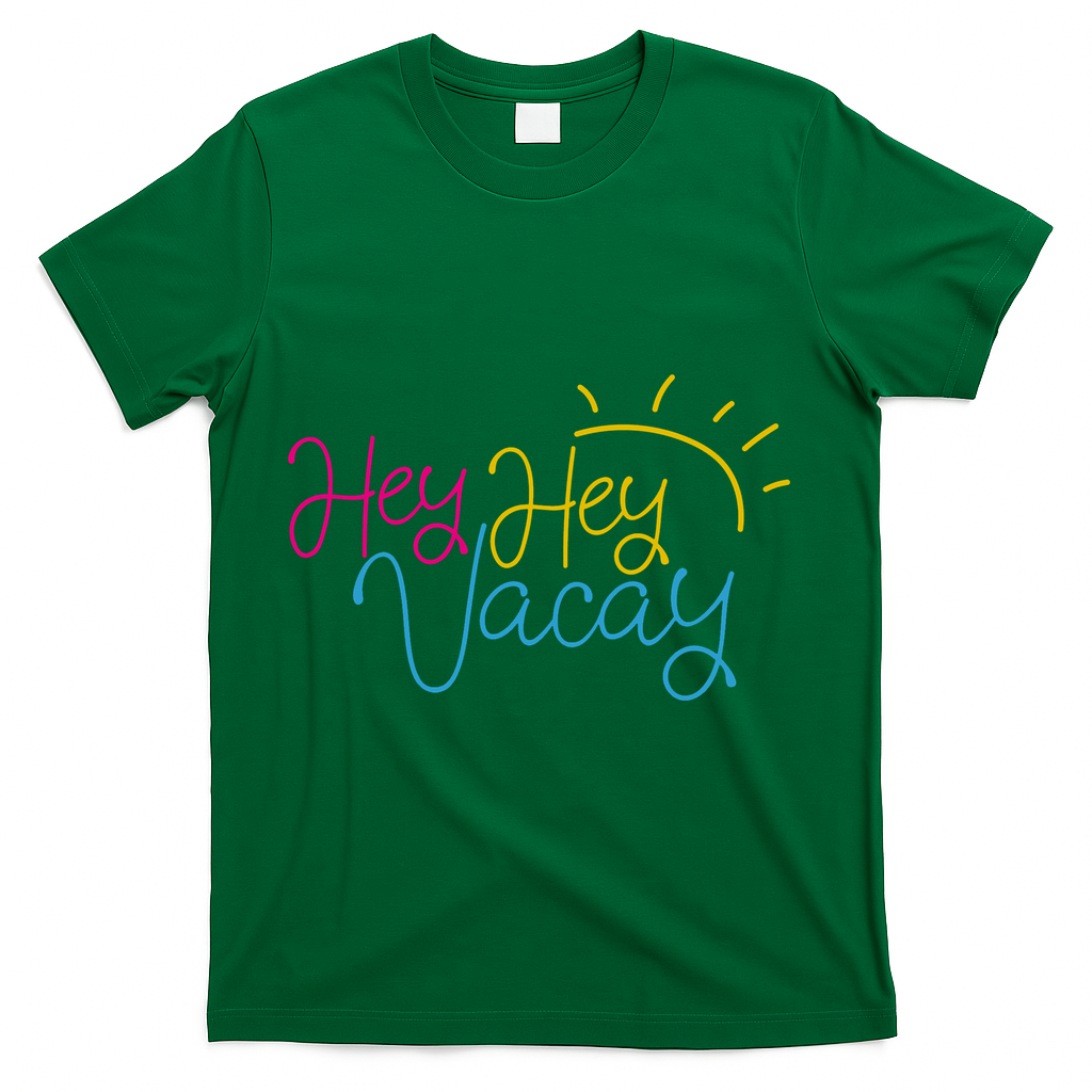Hey Hey Vacay Summer Sun T-Shirt - Green