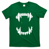Halloween Horror Wolf Dog Vampire Monster Teeth Costume T-Shirt - Irish Green