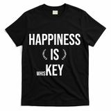 Happiness Is Key (Whiskey) T-Shirt - Black