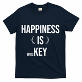 Happiness Is Key (Whiskey) T-Shirt - Navy