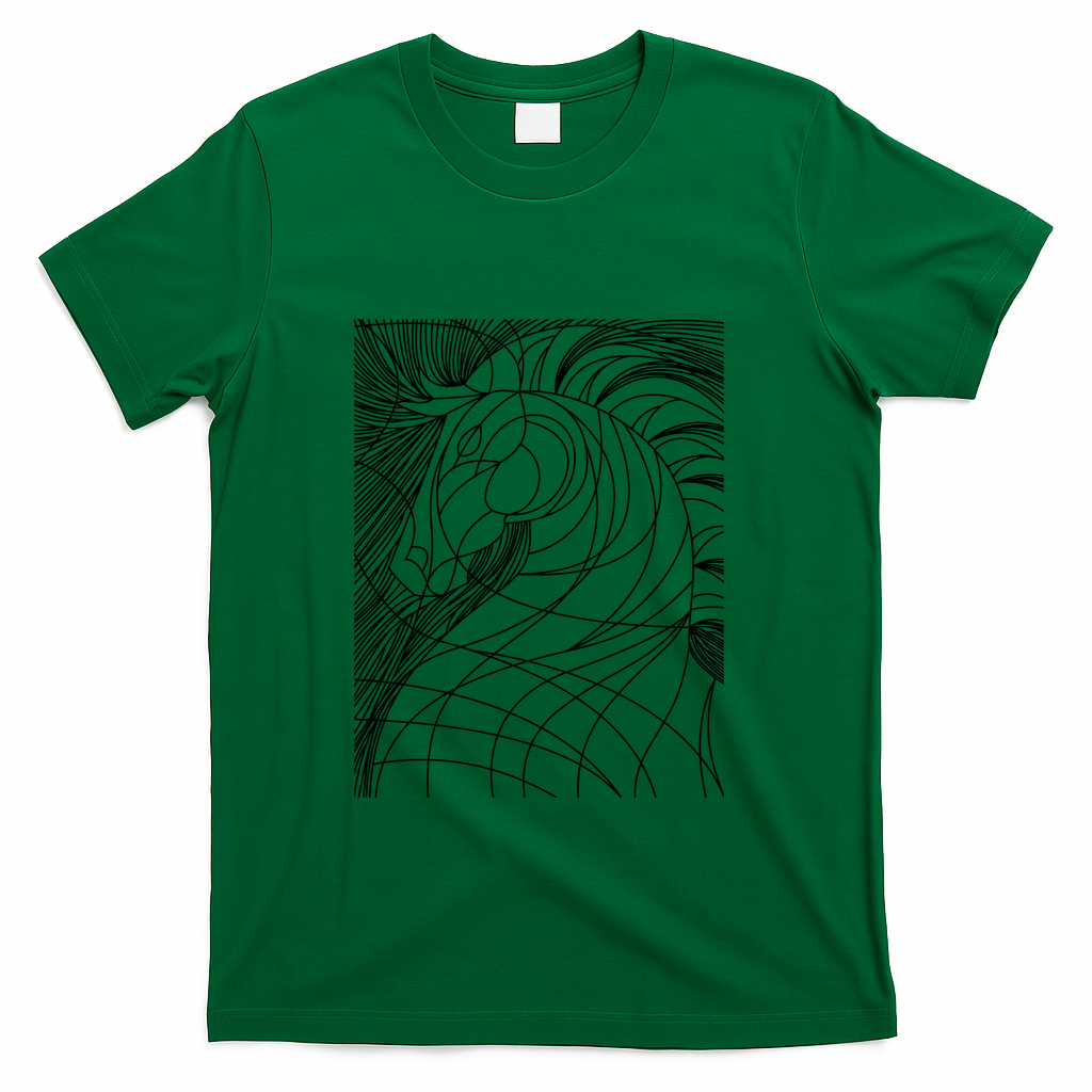 Horse lines #2 - Green