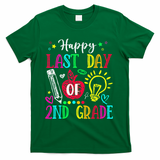 Happy Last Day Of 2nd Grade Graduation Teacher Student T-Shirt - Green