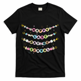 Happy Last Day Of School Friendship Bracelets Teacher T-Shirt - Black