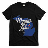 Higgins Lake Michigan MI Map T-Shirt