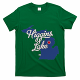 Higgins Lake Michigan MI Map T-Shirt