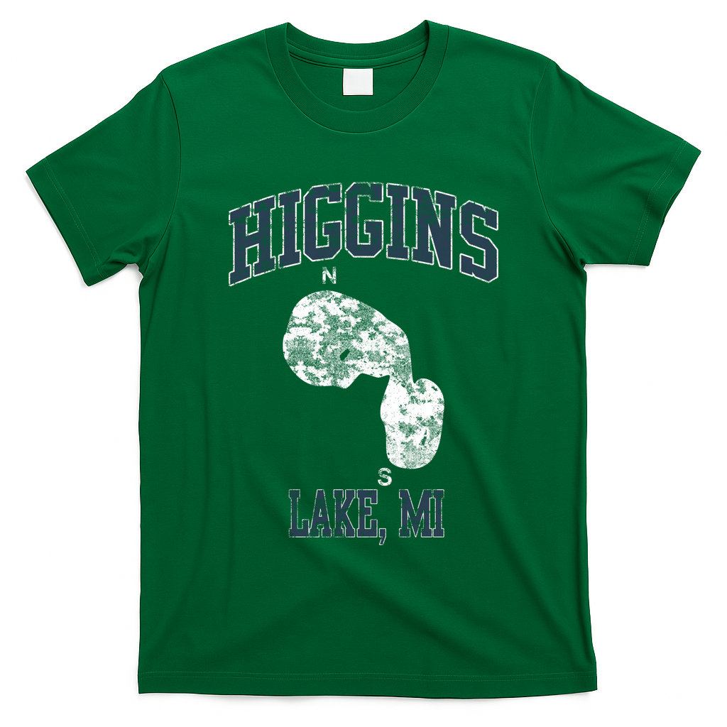 Higgins Lake Michigan Vintage T-Shirt