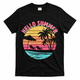 Retro Hello Summer T-Shirt - Black