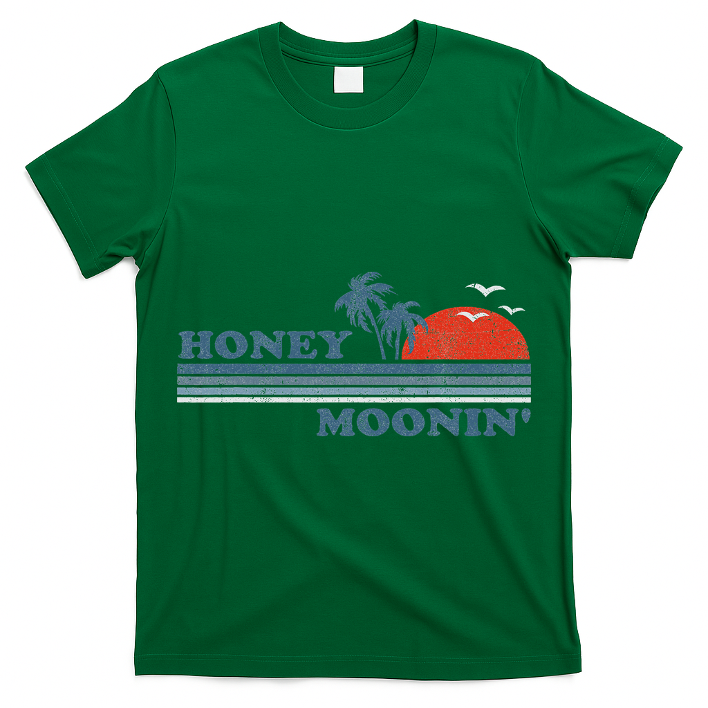 Honey Moonin Beach Honeymoon Vacation Women Couples Gift T-Shirt