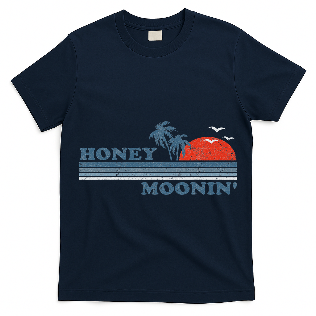 Honey Moonin Beach Honeymoon Vacation Women Couples Gift T-Shirt