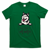 Husky Mama Dog Lover Funny Dog Mom Cute Dog Owner Funny Gift T-Shirt - Irish Green