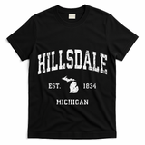 Hillsdale Michigan Mi Vintage Athletic Sports T-Shirt