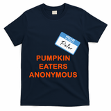 Hello My Name Is Peter Pumpkin Eaters Anonymous T-Shirt - Navy