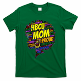 HBCU Mom Parent Graduation Afro For Women Vintage T-Shirt - Green