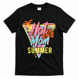 Hot Mom Summer Hawaiian Hibiscus Beach Cute Tropical Tank Top T-Shirt - Black