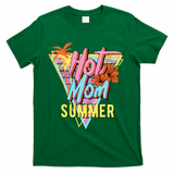 Hot Mom Summer Hawaiian Hibiscus Beach Cute Tropical Tank Top T-Shirt - Green