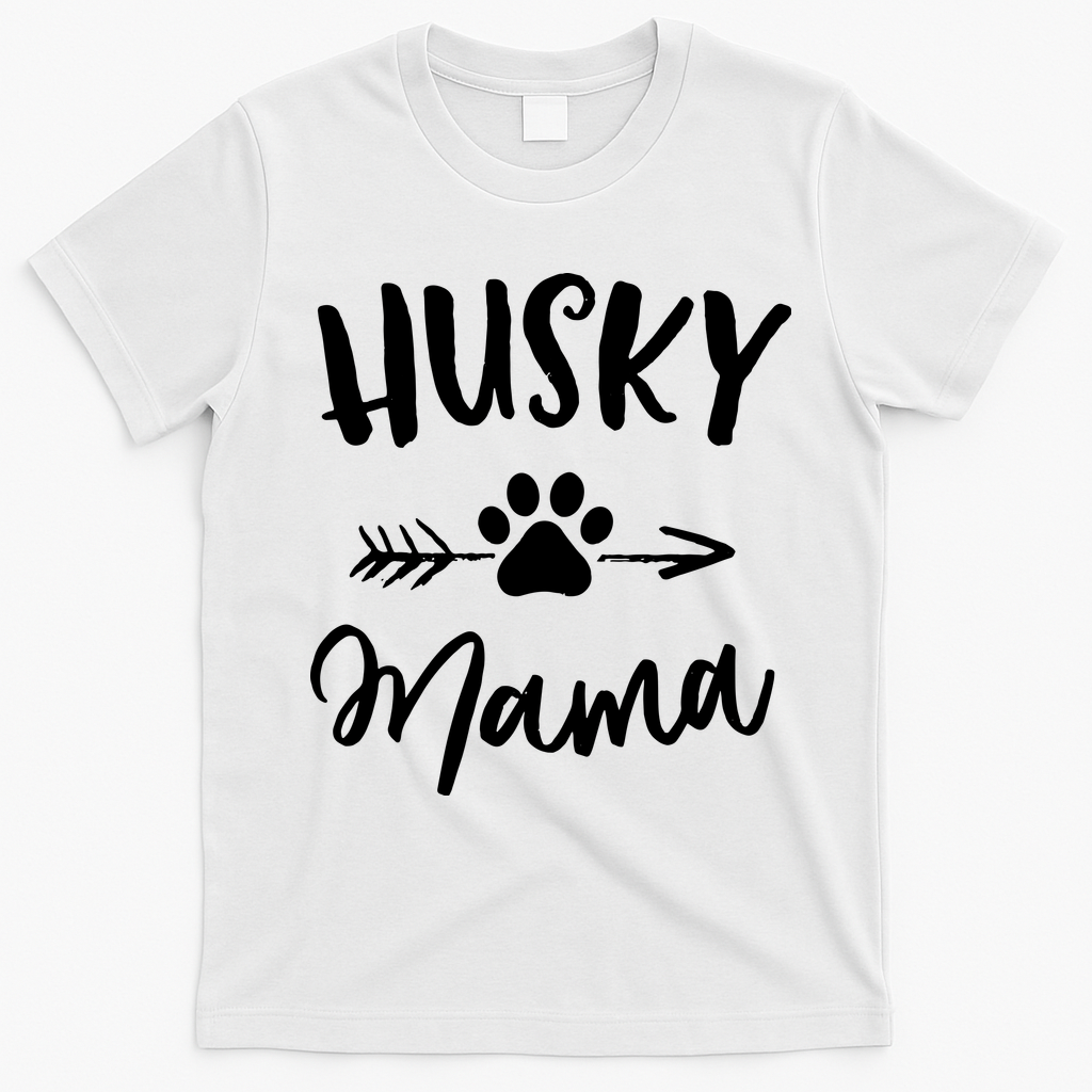 Husky Mama Siberian Husky Lover Owner Gifts Dog Mothers Day T-Shirt - White