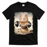 Hamster Muscle Training Weightlifting Cute Gift T-Shirt