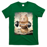 Hamster Muscle Training Weightlifting Cute Gift T-Shirt