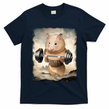 Hamster Muscle Training Weightlifting Cute Gift T-Shirt