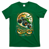 Halloween Monster Truck Jack O Lantern Trick Treat T-Shirt - Irish Green
