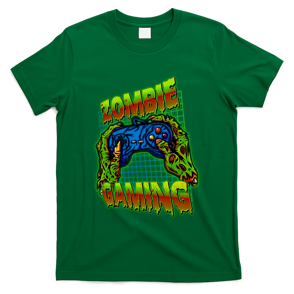 Halloween Monster Zombie Gaming Video Gamer Addict T-Shirt