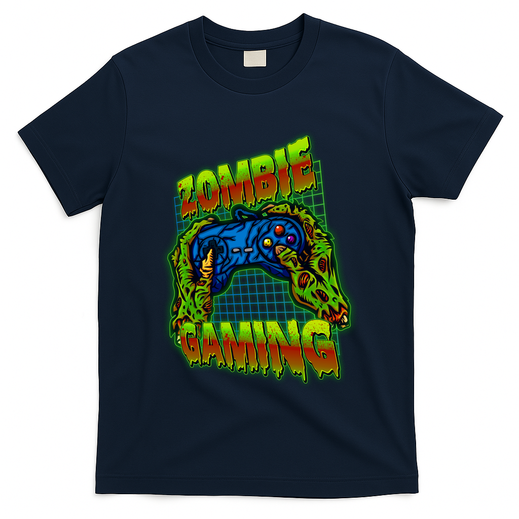 Halloween Monster Zombie Gaming Video Gamer Addict T-Shirt