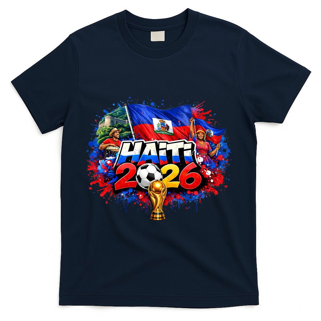 HAITI North America Soccer Tournament 2026 T-Shirt - Navy