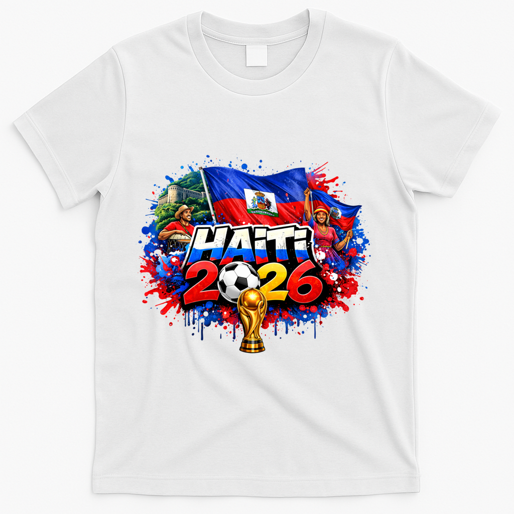 HAITI North America Soccer Tournament 2026 T-Shirt - White
