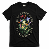 Hate Never Made Any Nation Great Anti Trump Vintage Flowers T-Shirt