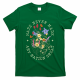Hate Never Made Any Nation Great Anti Trump Vintage Flowers T-Shirt