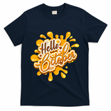 Hello October Fun Fall T-Shirt - Navy