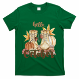 Hello October Fall Lover T-Shirt - Green