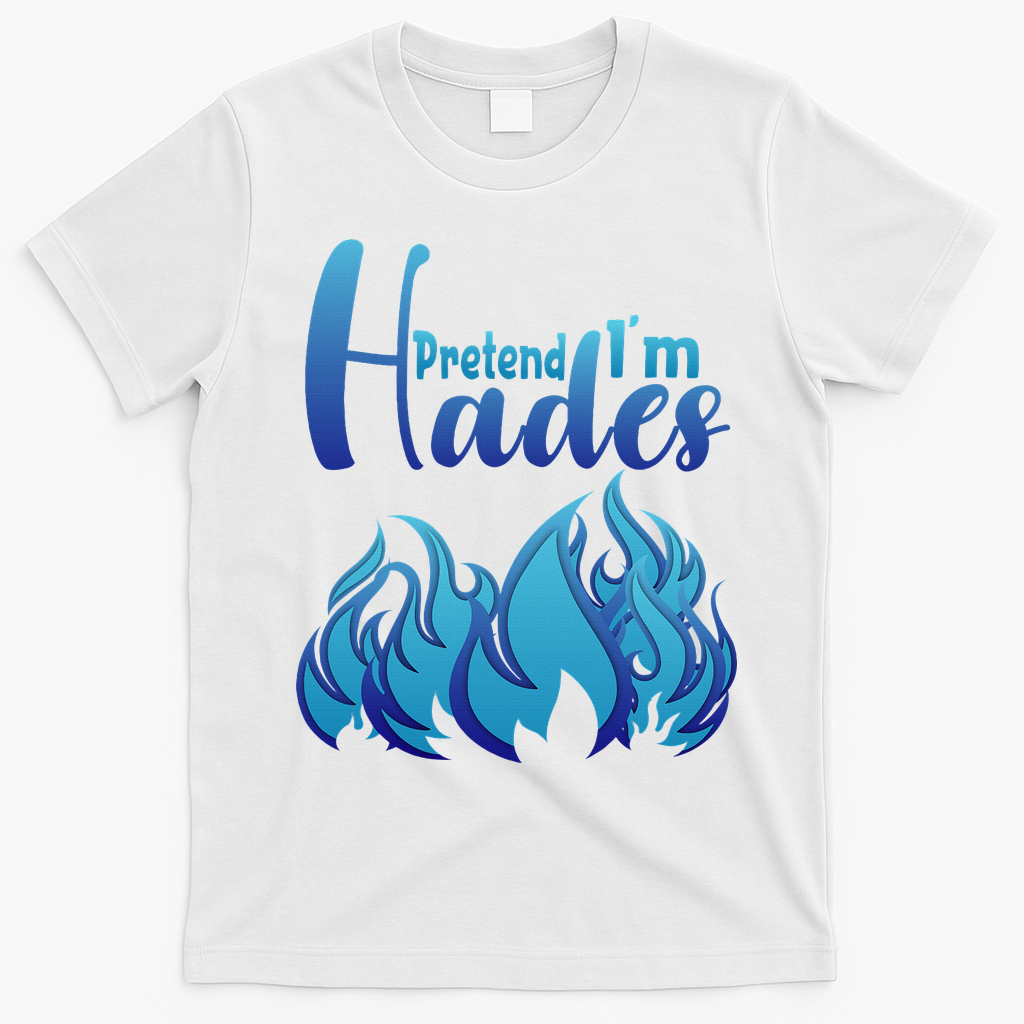 Halloween Pretend Im Hades Costume Greek God T-Shirt - White