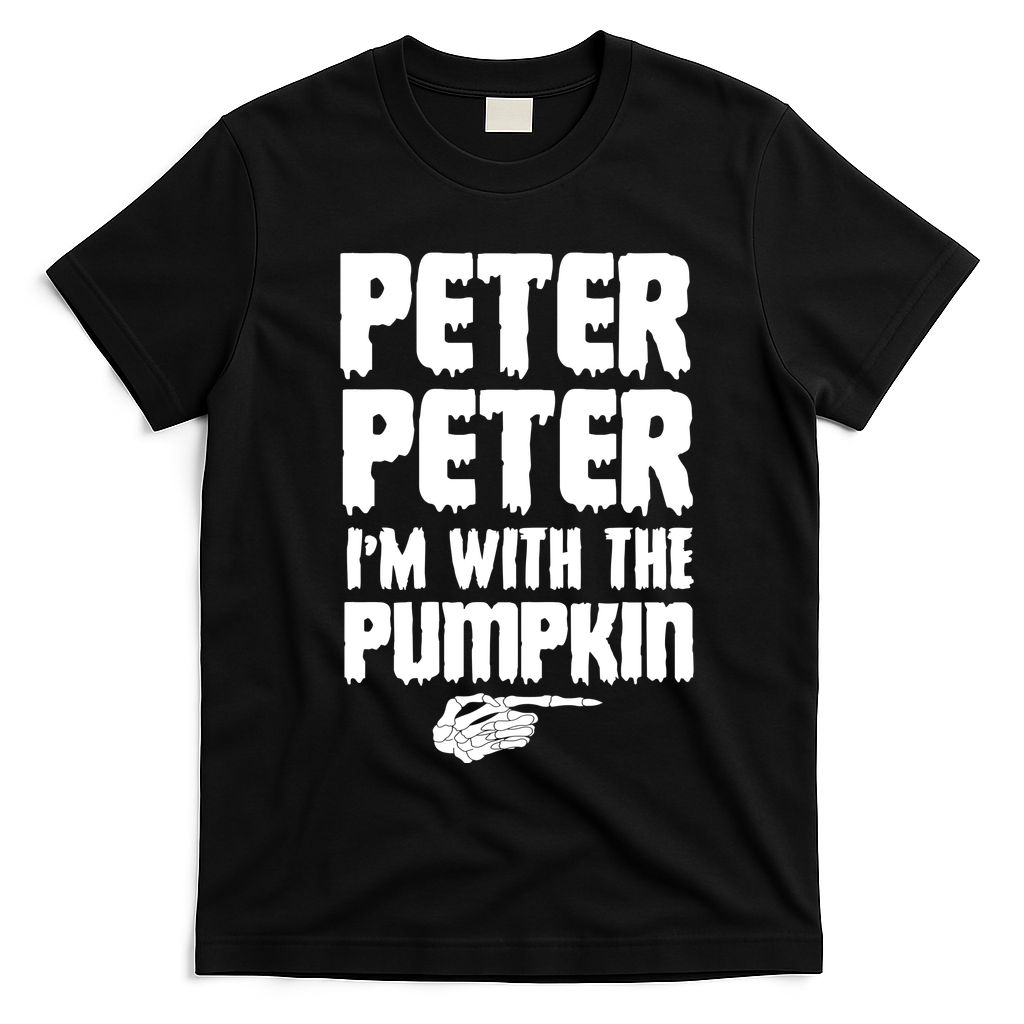 Halloween Peter Peter IM With The Pumpkin T-Shirt - Black