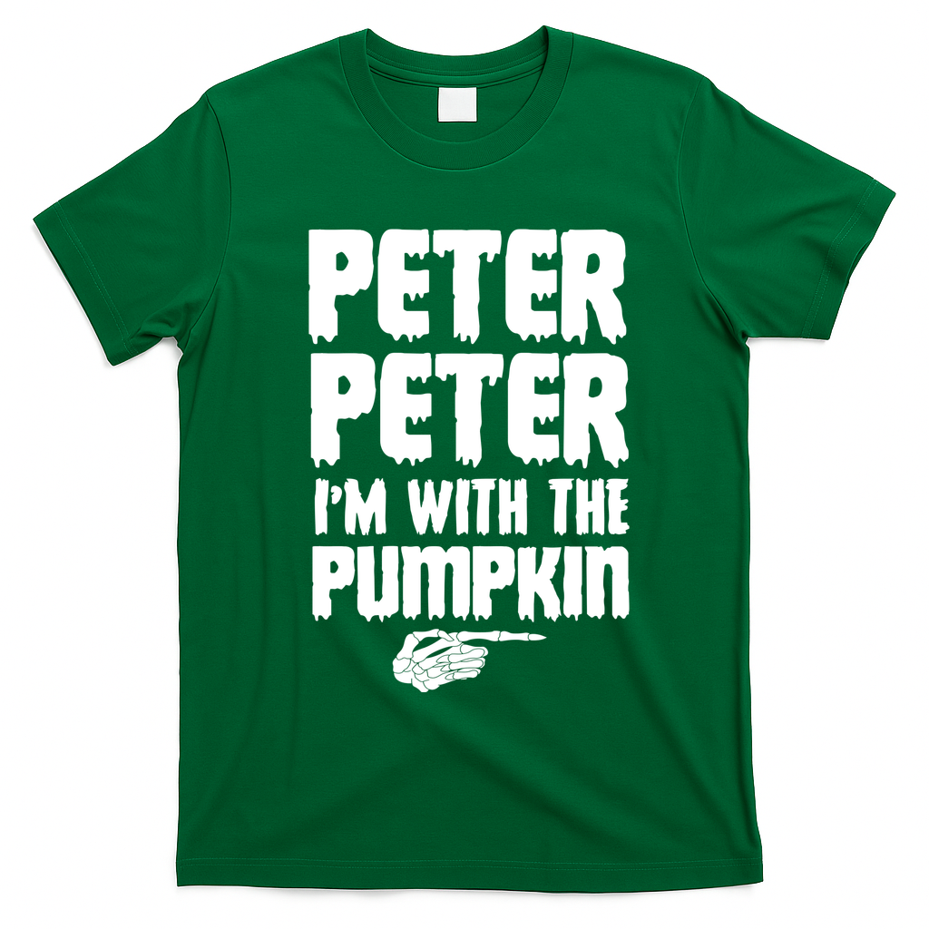 Halloween Peter Peter IM With The Pumpkin T-Shirt - Irish Green