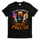 Hocus Pokeus Witch Nurse Halloween Medical Lab Tech Spooky T-Shirt - Black