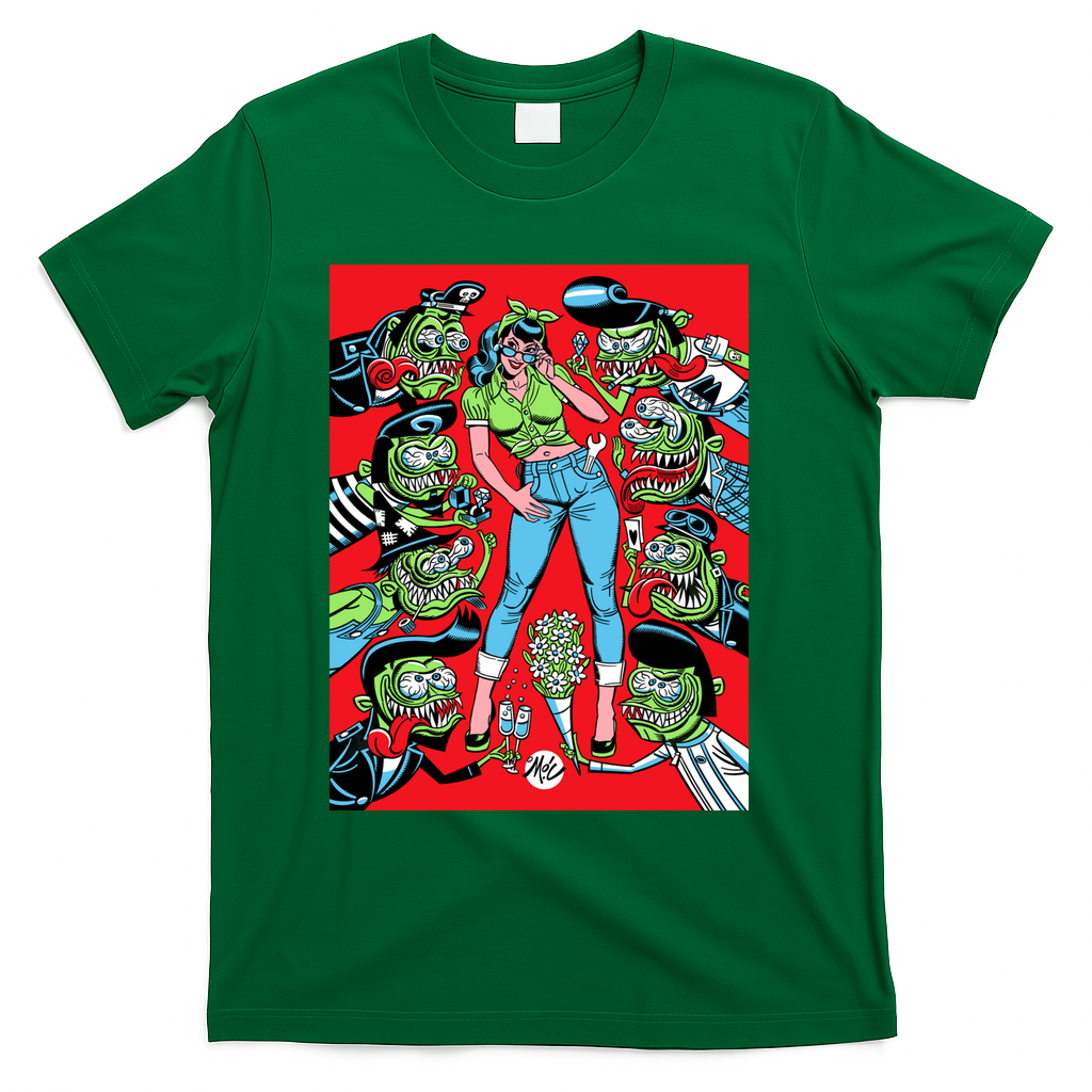 Hot Rod Gal! - Green