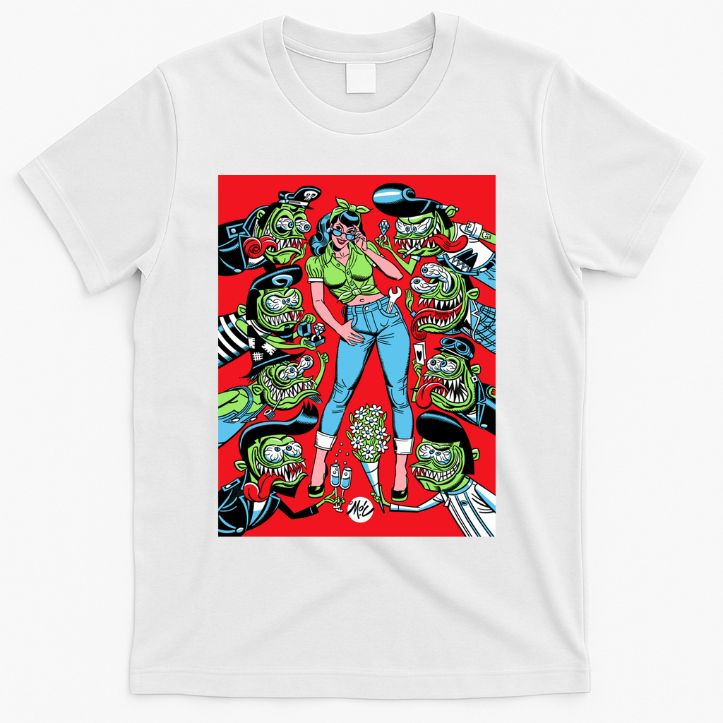 Hot Rod Gal! - White