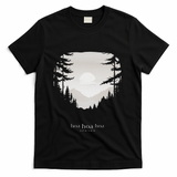 Hoa Season Autumn Fall Mist Trendy Graphic T-Shirt - Black