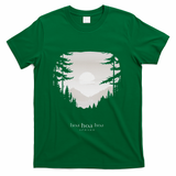 Hoa Season Autumn Fall Mist Trendy Graphic T-Shirt - Green