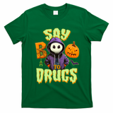 Halloween Say Boo To Drugs T-Shirt - Irish Green