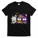 Hilarious School Bus Driver Costume for Halloween T-Shirt - Black