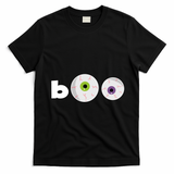 Halloween Scary Boo Eyes T-Shirt - Black