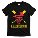 Halloweentown Skeleton Baseball T-Shirt - Black