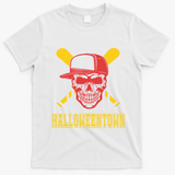 Halloweentown Skeleton Baseball T-Shirt - White