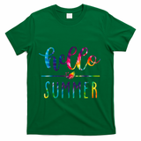 Hello Summer Colorful Rainbow T-Shirt - Green