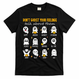 Halloween School Counselor DonT Ghost Your Feeling Teacher T-Shirt - Black
