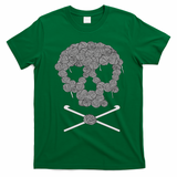 Halloween Skull Crochet Lovers Yarn Funny Skeleton T-Shirt - Irish Green