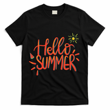 Hello Summer Fun Cute T-Shirt - Black