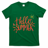 Hello Summer Fun Cute T-Shirt - Green